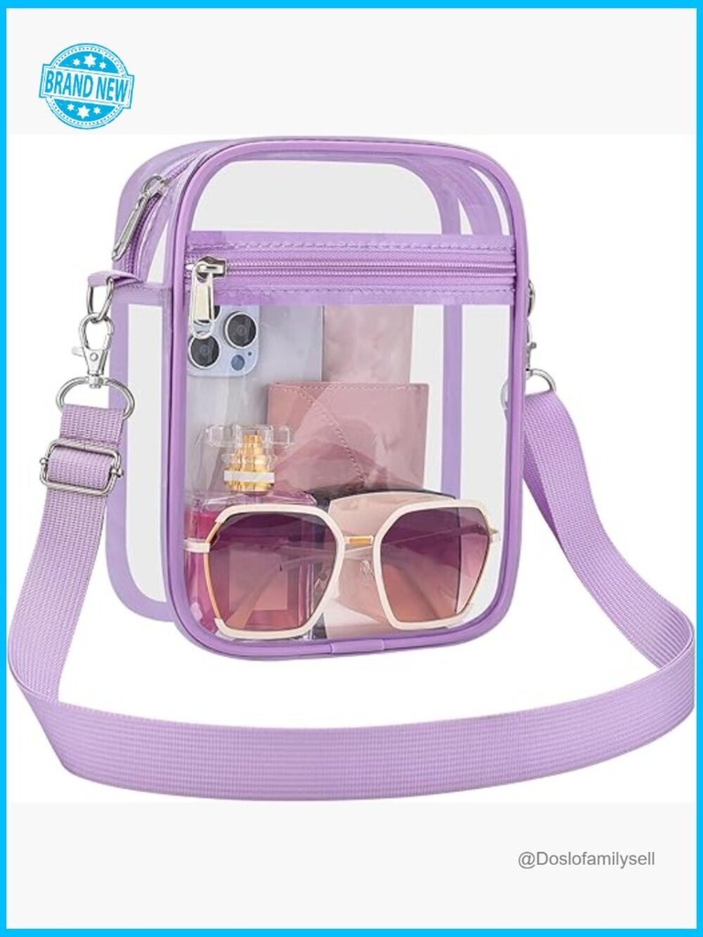 Clear Crossbody Bag Stadium Approved Concerts Festivals Travel